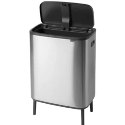 Bo touch bin high 60 L, Mattborstat stål