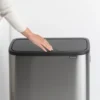 Bo touch bin high 2x30 L, Mattborstat stål