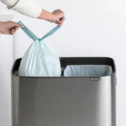 Bo touch bin high 2x30 L, Mattborstat stål