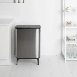 Bo touch bin high 2x30 L, Mattborstat stål