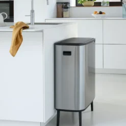 Bo touch bin high 2x30 L, Mattborstat stål