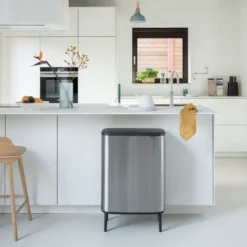 Bo touch bin high 2x30 L, Mattborstat stål