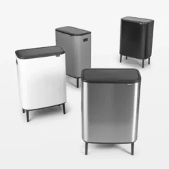Bo touch bin high 2x30 L, Matt svart