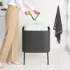 Bo touch bin 36 liter, Confident Grey