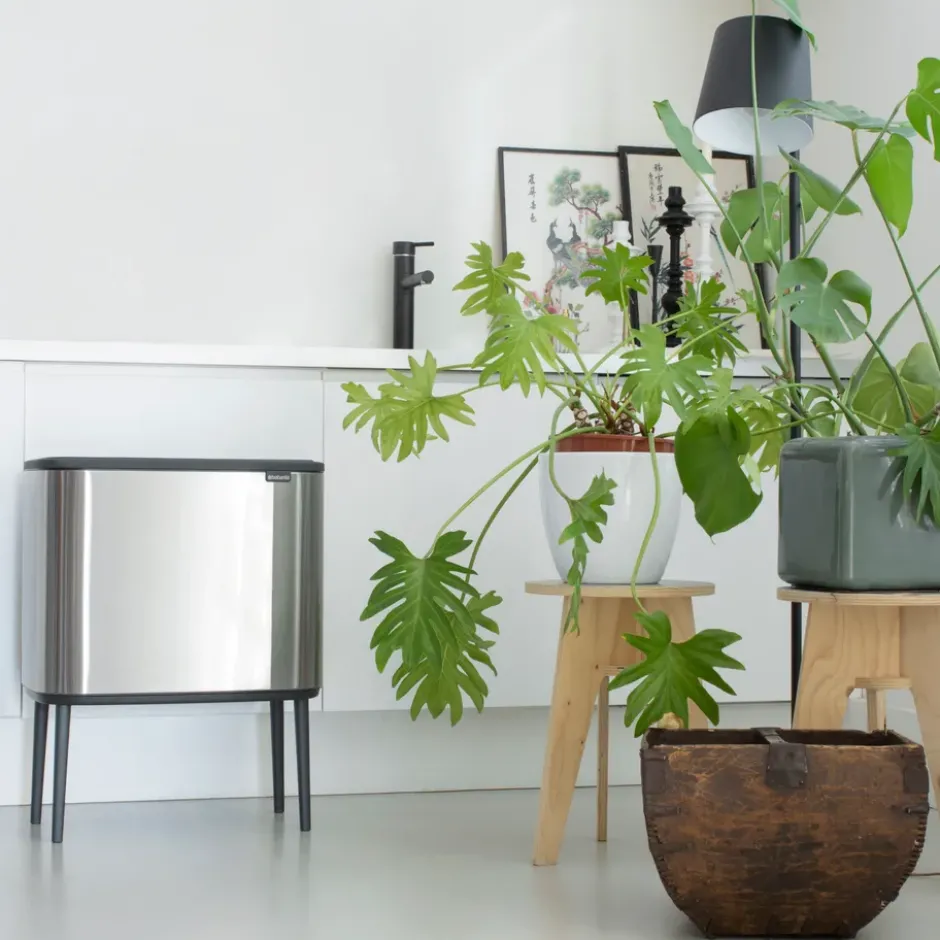 Bo touch bin 36 liter, matt rostfritt stål