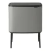 Bo touch bin 36 liter, Mineral concrete grey
