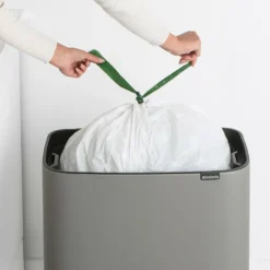 Bo touch bin 36 liter, Mineral concrete grey