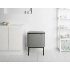 Bo touch bin 36 liter, Mineral concrete grey