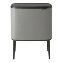 Bo touch bin 11+23 liter, Mineral concrete grey