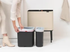Bo touch bin 11+23 liter, Soft beige