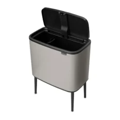 Bo touch bin 11+23 liter, Soft grey