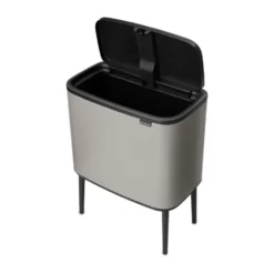 Bo touch bin 36 liter, Soft grey