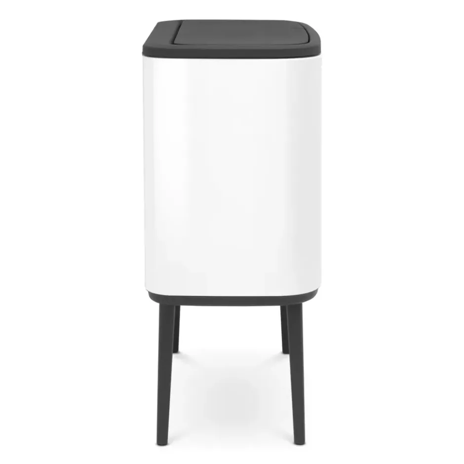 Bo touch bin 11+23 liter, vit