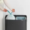Bo touch bin 2x30 L, Matt svart