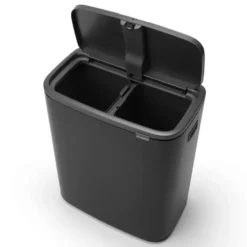 Bo touch bin 2x30 L, Matt svart