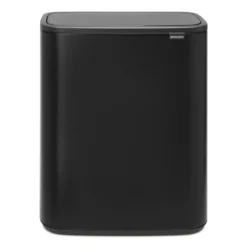 Bo touch bin 2x30 L, Matt svart