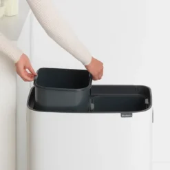 Bo touch bin 2x30 L, Vit