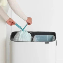 Bo touch bin 2x30 L, Vit