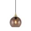 Bowl taklampa mini, Brun