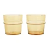 Boya dricksglas lågt 30 cl 2-pack, Yellow