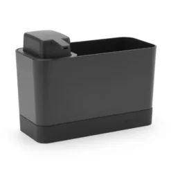 Brabantia diskbänksorganiserare med tvålpump, Mörkgrå