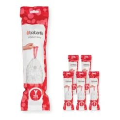 Brabantia PerfectFit avfallspåse 120 påsar, Modell Y, 20 L