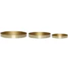 Bricka 3-pack, Metall-mässing