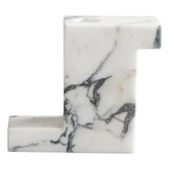 Brick hög ljusstake 10,5x12,5 cm, Calacatta