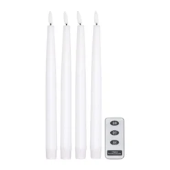 Bright LED-ljus 28,5 cm 4-pack med fjärrkontroll, Vit