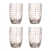 Brinley dricksglas 4-pack, Brun