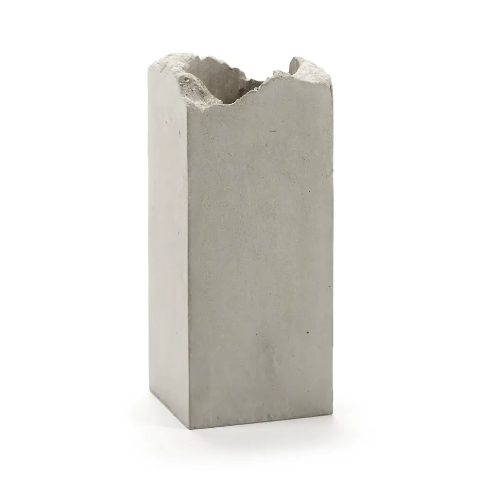 Broquaine vas S 28 cm, Grey