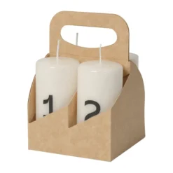 Broste adventsljus, White-Black, 4 delar