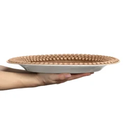 Bubbles ovalt fat 35 cm, Cinnamon