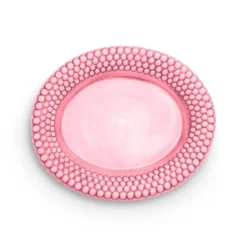 Bubbles ovalt fat 35 cm, Rosa