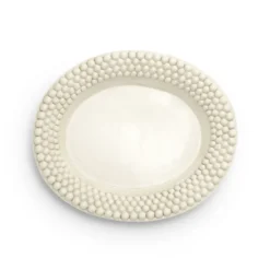 Bubbles ovalt fat 35 cm, Sand