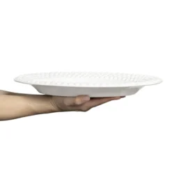 Bubbles ovalt fat 35 cm, Vit