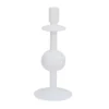 Bulb ljusstake 30 cm, Vit