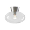 Bullo plafond klarglas Ø27 cm, Aluminium