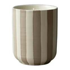 Burn doftljus 60 h, Stripe creme