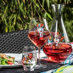 Butterfly Messenger rosé/vitvinsglas, 40 cl