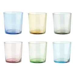 Café dricksglas multi, 6-pack