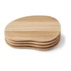 Cairn butter boards bricka 4-pack, Oak