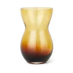 Calabas vas 21 cm, Duo burgundy-amber