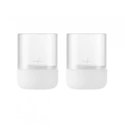 Calma ljuslykta Ø7 cm 2-pack, Lily white