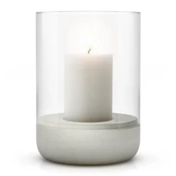 Calma stormlykta Ø15 cm, Light grey
