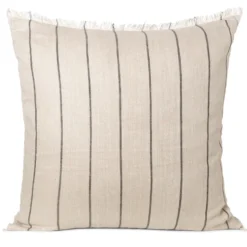 Calm kudde camel-black, 78x78 cm