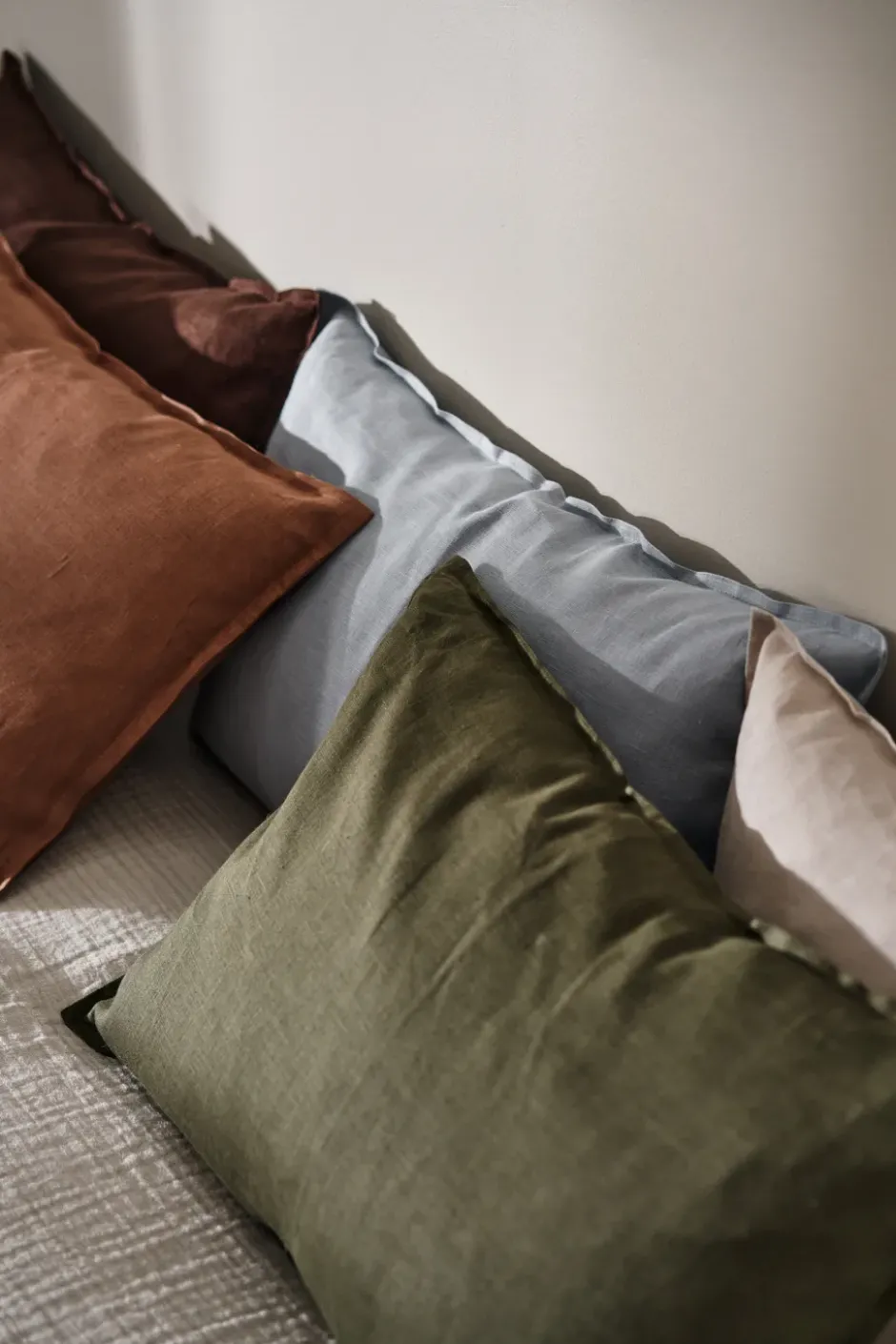 Calm kuddfodral linne 40x60 cm, Almond Brown