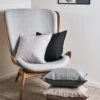 Calm kuddfodral linne 50x50 cm, Carbon