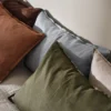 Calm kuddfodral linne 40x60 cm, Chocolate Brown
