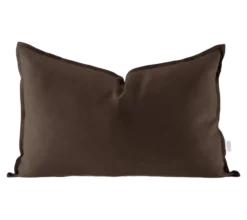 Calm kuddfodral linne 40x60 cm, Chocolate Brown